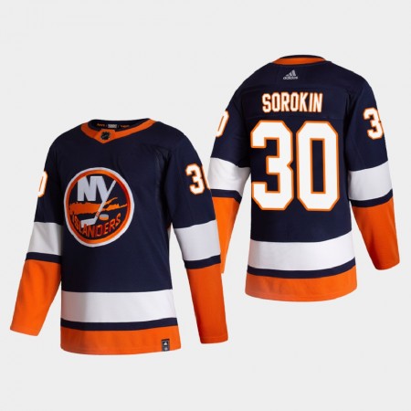 Herren Eishockey New York Islanders Trikot Ilya Sorokin 30 2020-21 Reverse Retro Authentic